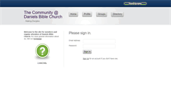 Desktop Screenshot of dbc.ourchurchfamily.net